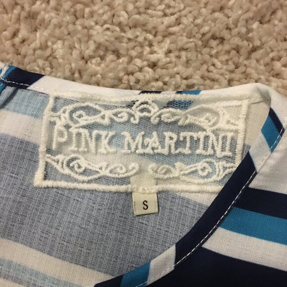 Pink Martini Track Stripe Nautical Tank Top - Picture 9 of 14